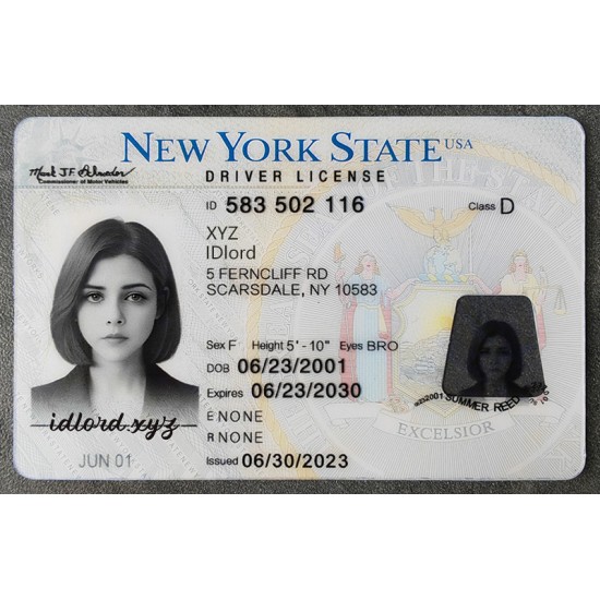 New York Fake id front side